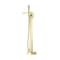 Kibi Cube Floor Mount Tub Filler With Hand Shower - Brushed Gold KTF302BG - alternate 1